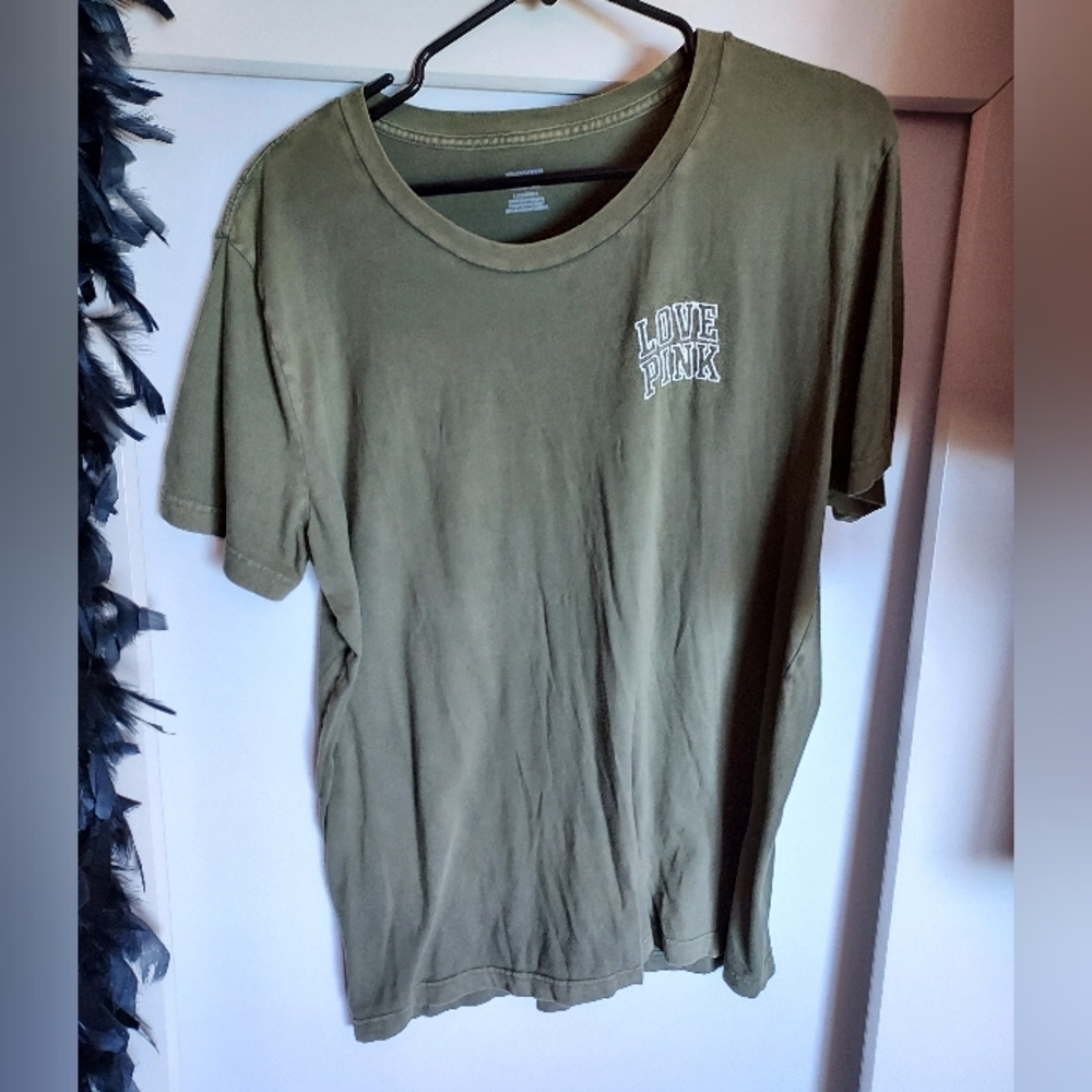 PINK green tee